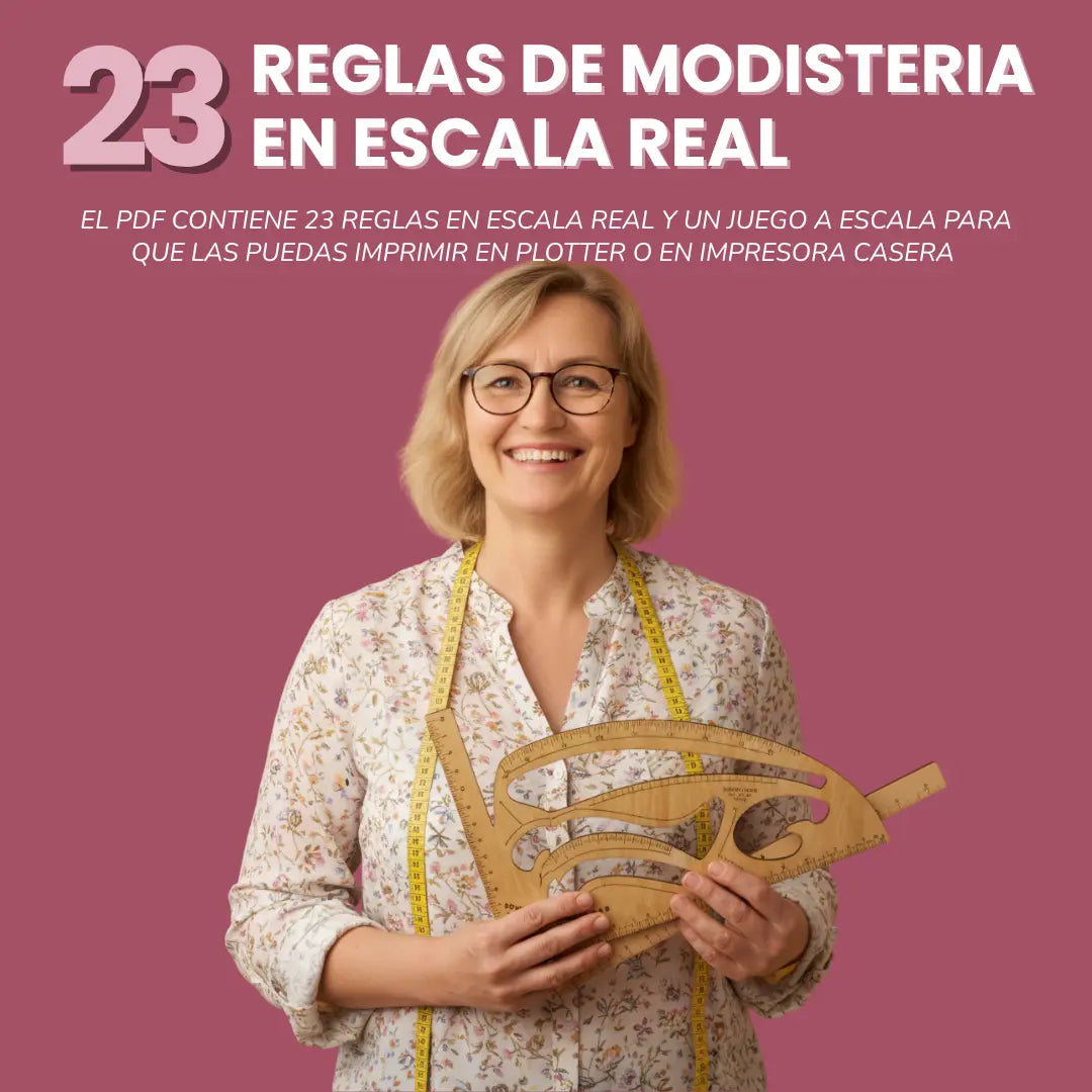 KIT 23 REGLAS DE MODISTERIA EN ESCALA REAL | PDF