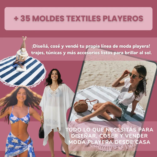 KIT + 35 MOLDES TEXTILES PLAYEROS | PDF