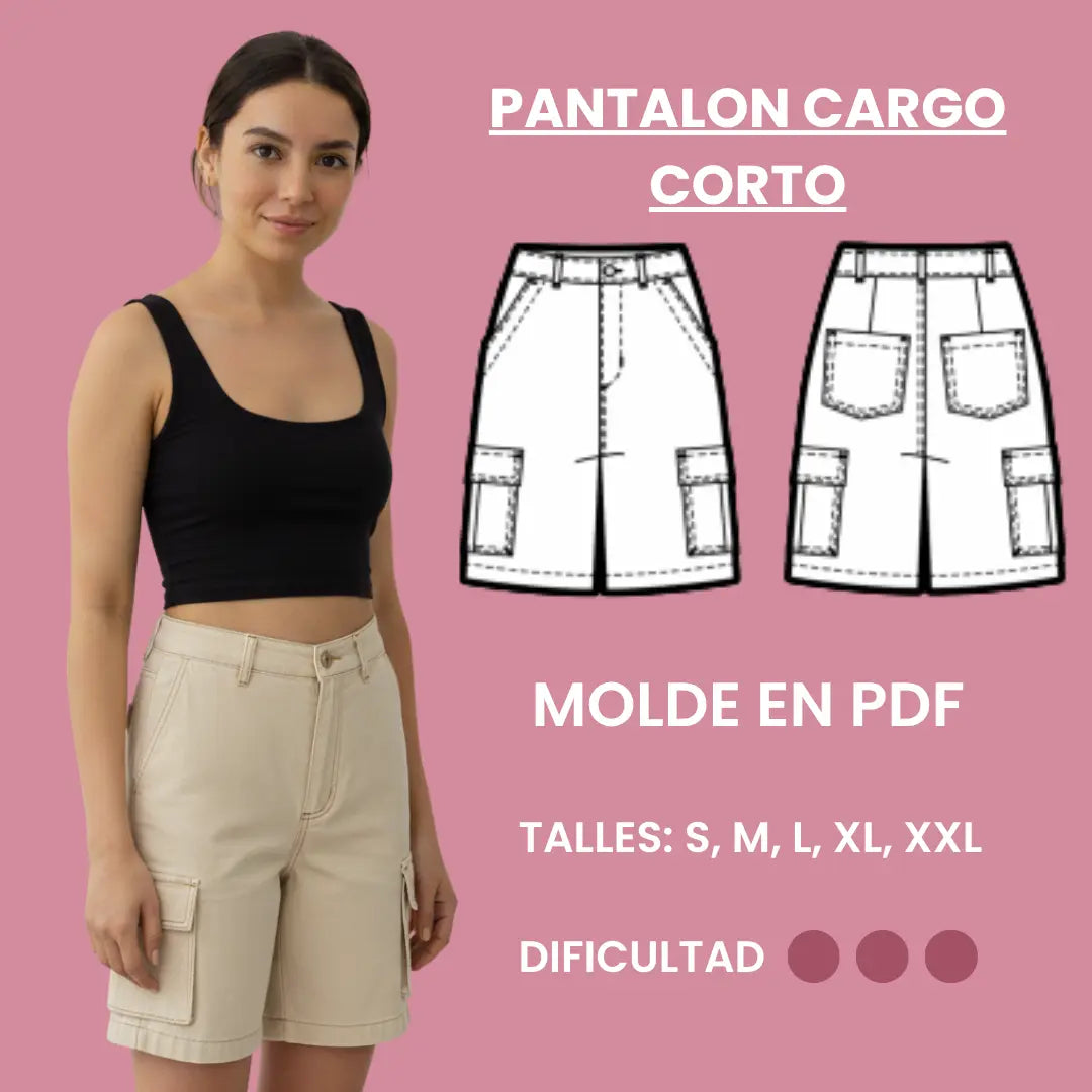 PATRÓN PDF | PANTALÓN CARGO CORTO