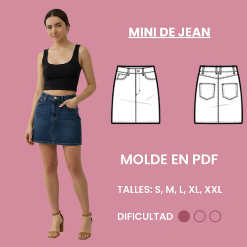 PATRÓN PDF | MINI DE JEAN