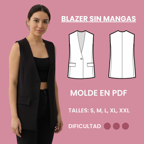 PATRÓN PDF | BLAZER SIN MANGAS